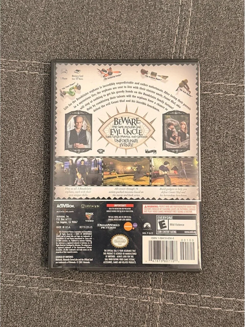 Lemony Snicket’s: A Series of Unfortunate Events for Nintendo GameCube